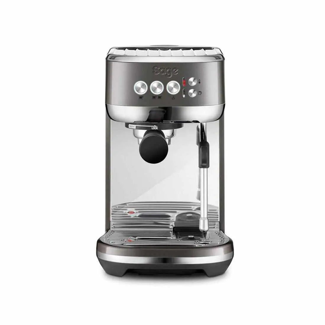 Sage Bambino Plus-Espressomaskin-Sage Renoverte-Rustfritt stål svart-Som Ny-Barista og Espresso