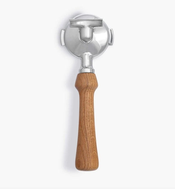 Wood Portafilter 58 mm double spout-Portafilter-Wiedemann Manufuktur-Refined-Ek-Barista och Espresso