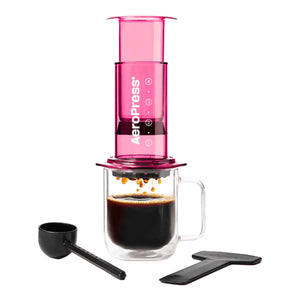 Gjennomsiktig rosa AeroPress