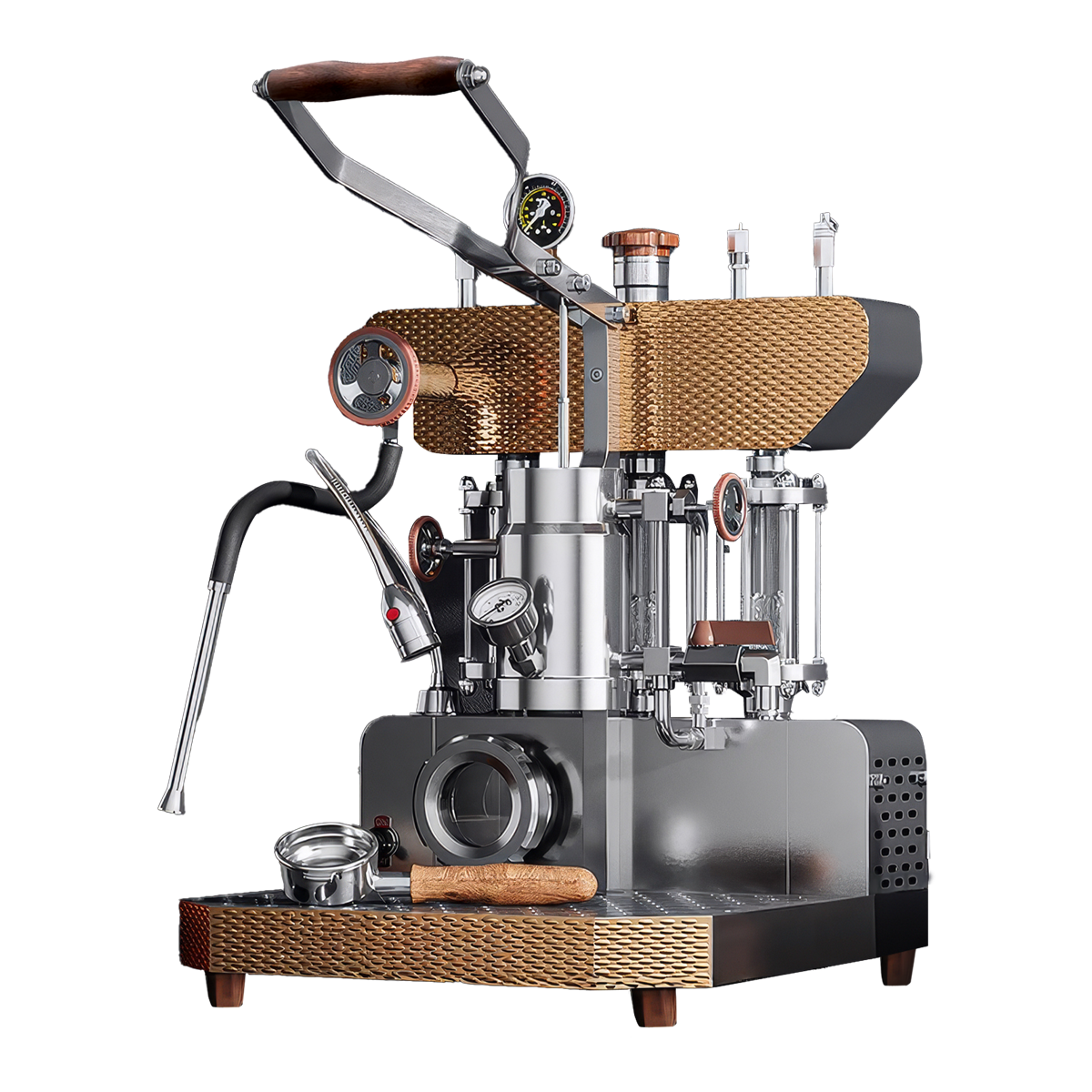 Aleman 6S flaggskip Dual Boiler spakmaskin | Mettet gruppesjefteknologi