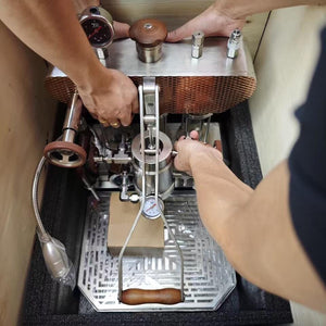 Aleman 6S flaggskip Dual Boiler spakmaskin | Mettet gruppesjefteknologi