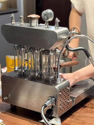 Aleman 6S flaggskip Dual Boiler spakmaskin | Mettet gruppesjefteknologi