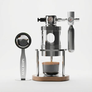 Aleman mikro pneumatisk espressomaskin | Luftdrevet 58 mm bordmodell