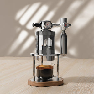 Aleman mikro pneumatisk espressomaskin | Luftdrevet 58 mm bordmodell