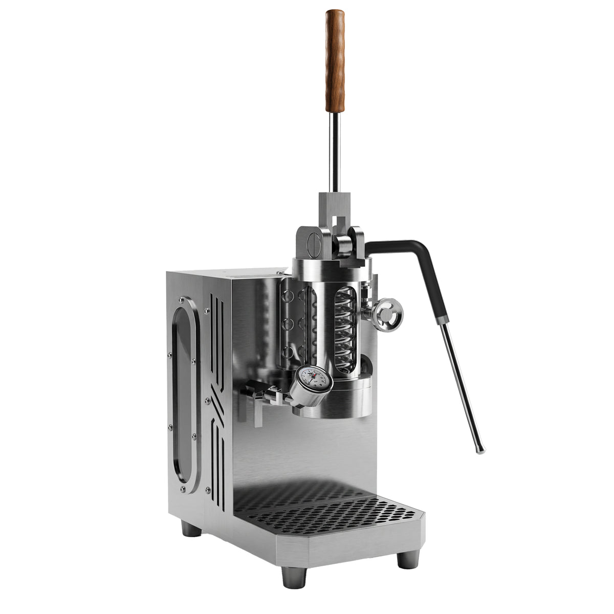 Aleman Gecko veggmontert espressomaskin med manuell spak | Zero-Footprint 58 mm brygger