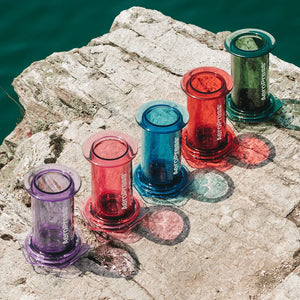 Gjennomsiktig rosa AeroPress