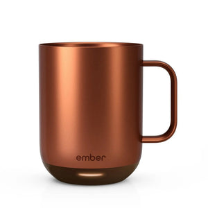 Ember elektrisk kaffekopp i kobberfarge, 295 ml, med stilren og moderne design for kontroll av kaffetemperatur