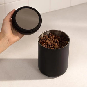 Svart elektrisk lokk for automatisk vakuumtetting av kaffebeholdere, EspressoGear, Fellow, reservedeler, alt om kaffe