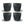 Kopp 6oz Kullfarge 4 stk - Huskee HUSKEE