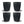Kopp 8oz Kullfarge 4 stk - Huskee HUSKEE