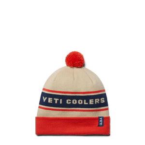Pom lue hvit / oransje YETI