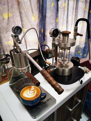 Aleman Sniper espressomaskin med manuell spak | Precision Tower i rustfritt stål