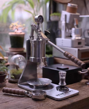 Aleman Sniper espressomaskin med manuell spak | Precision Tower i rustfritt stål