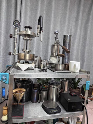 Aleman Sniper espressomaskin med manuell spak | Precision Tower i rustfritt stål