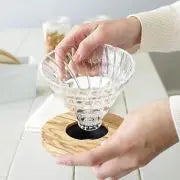 Glass kaffedrikker V60 01 - oliventre HARIO