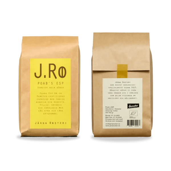 Järna Rosteri Poab’s ESP – Biodynamisk Espresso 450 g - Barista og Espresso