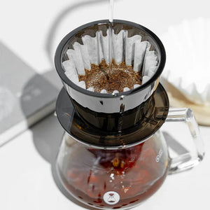 Timemore Crystal Eye B75 Plast Dripper - Amber Svart - Barista och Espresso