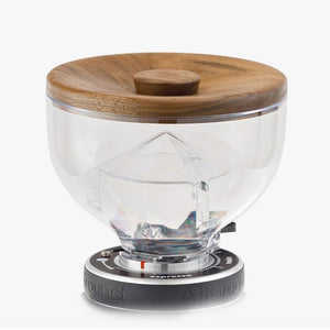 Trälock för Fiorenzato Allground kvarn-Trälock till bönbehållare-Wiedemann Manufuktur-Walnöt-Barista och Espresso