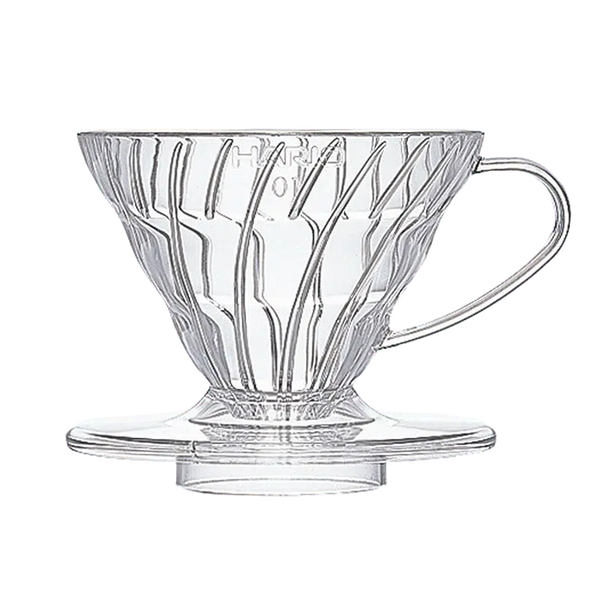 V60 Plastic Dripper, Transparent-Hario-01-Barista och Espresso